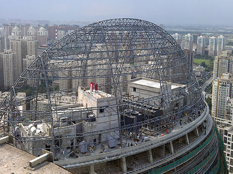 The roof structure of Wangjing Sohu Office Building in Beijing